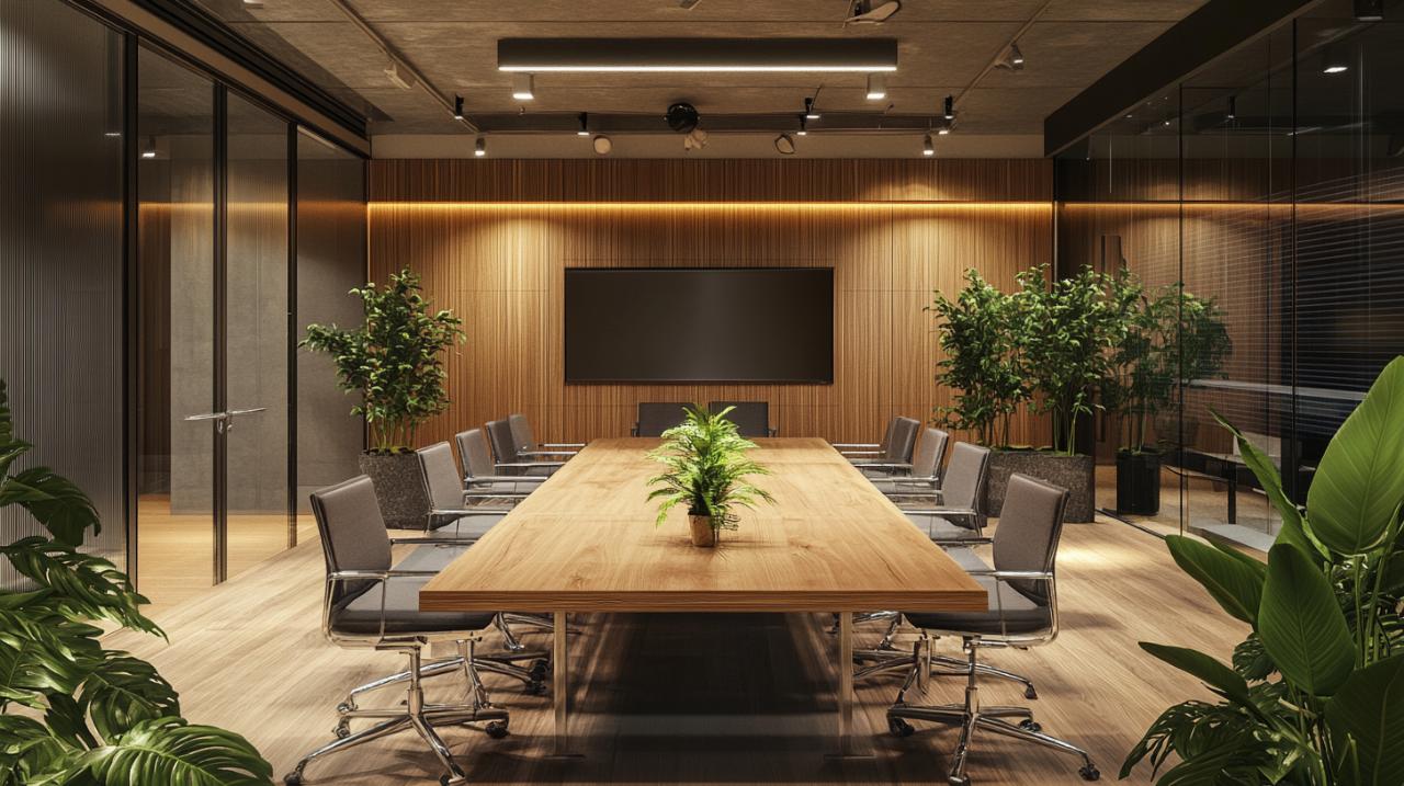Salle de réunion : comment aménager un espace convivial avec des solutions acoustiques et du mobilier ergonomique ?